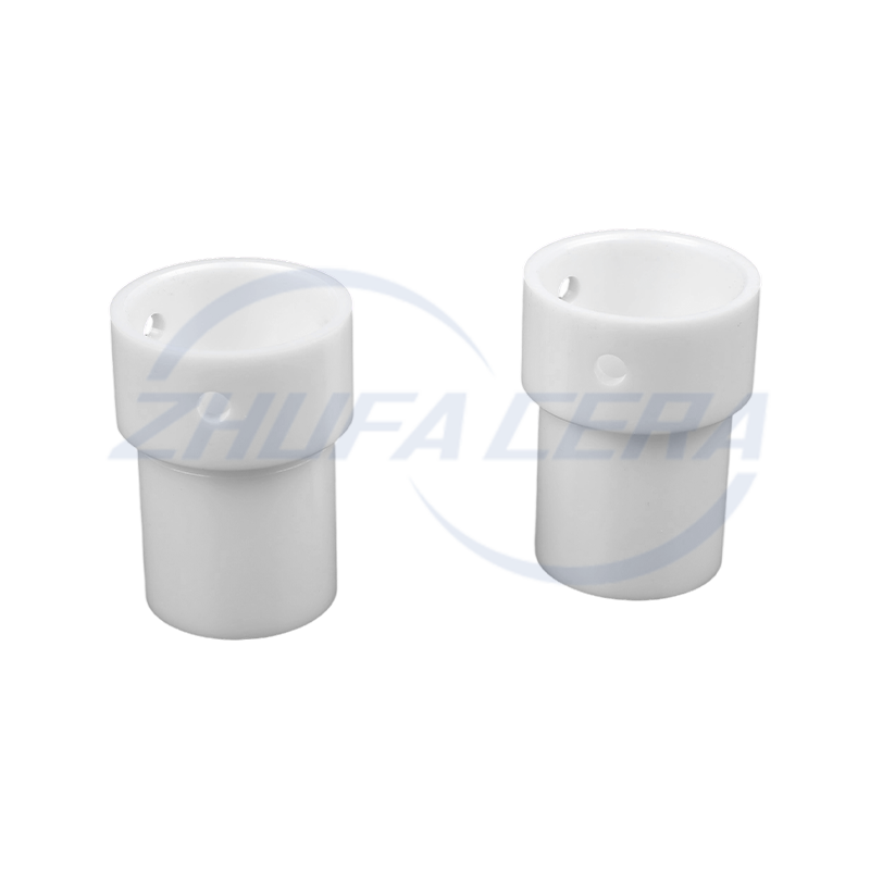 Alümina T-Şekilli Delikli Seramik Boru